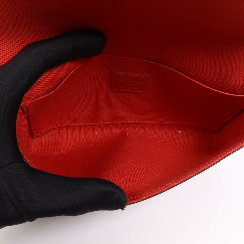 LOUIS VUITTON Damier Ebene Pochette Felicie金扣肩背袋-4