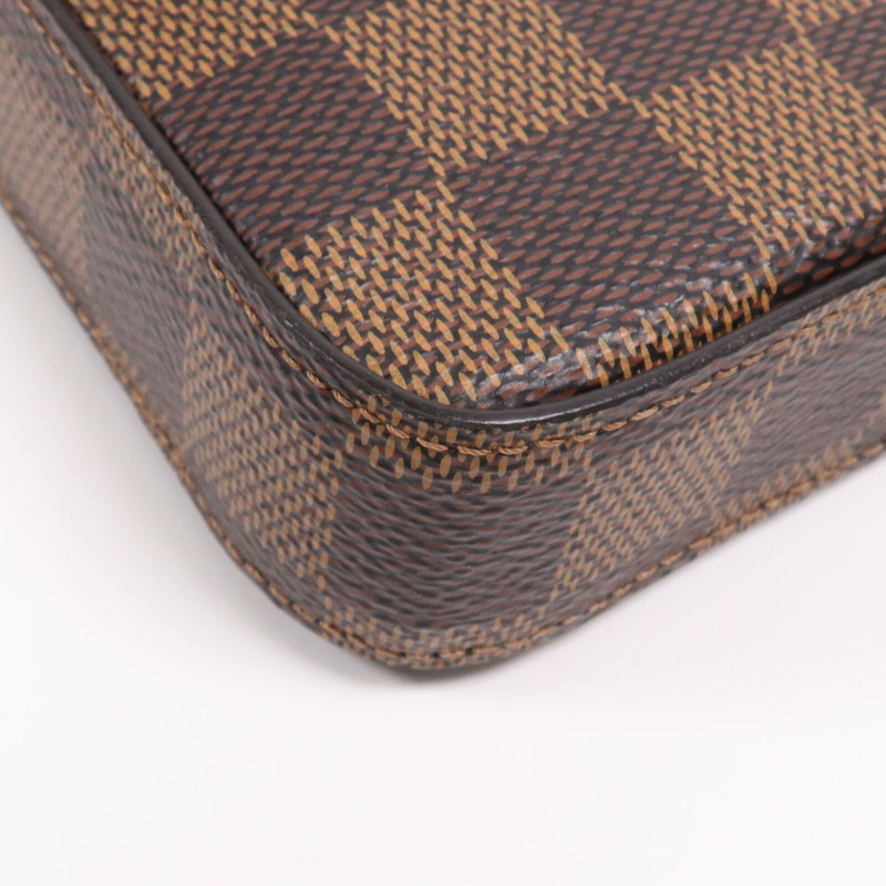 LOUIS VUITTON Damier Ebene Pochette Felicie金扣肩背袋-10