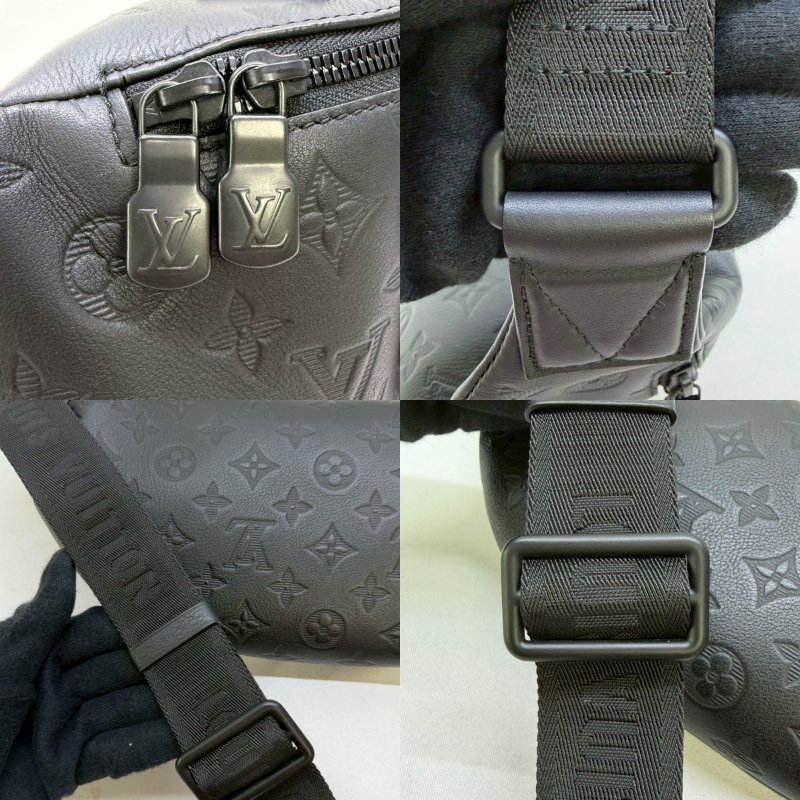 LV Rush牛皮壓紋胸包-7