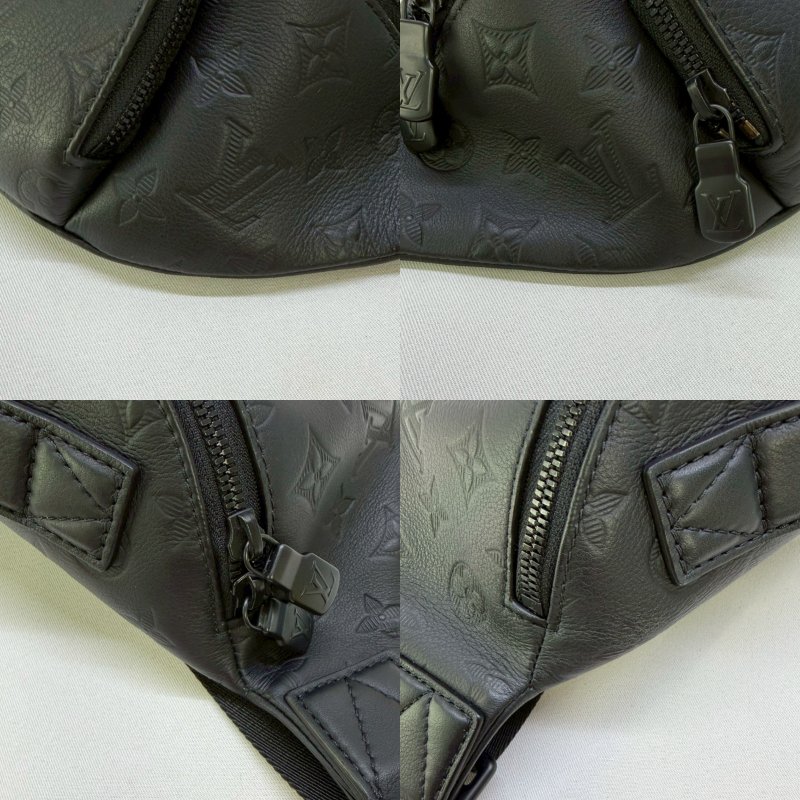 LV Rush牛皮壓紋胸包-9