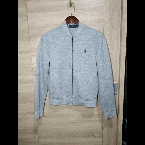 Polo Ralph Lauren RL 灰色 棉質 棒球外套 男S