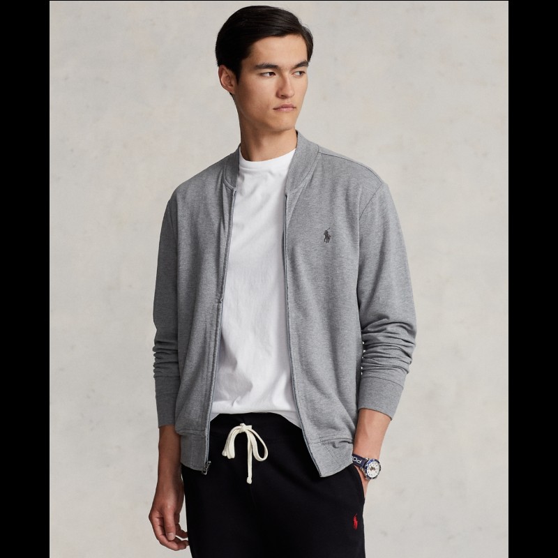 Polo Ralph Lauren RL 灰色 棉質 棒球外套 男S-1