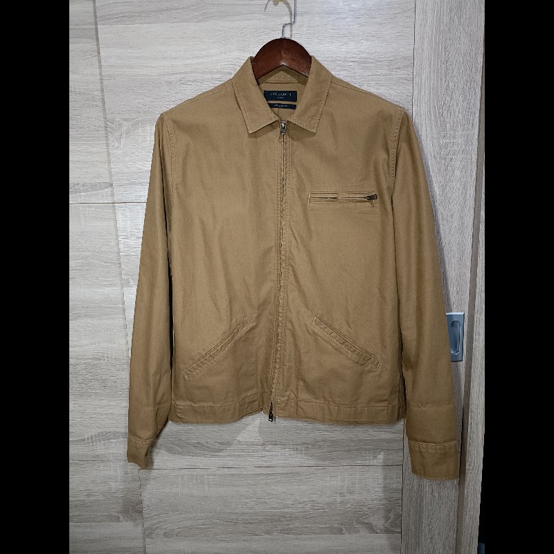 Allsaints Curtis Jacket 卡其色 人字紋 布勞森外套 男S-0