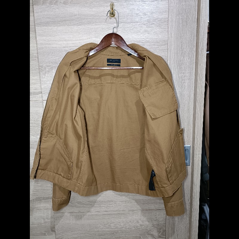 Allsaints Curtis Jacket 卡其色 人字紋 布勞森外套 男S-5