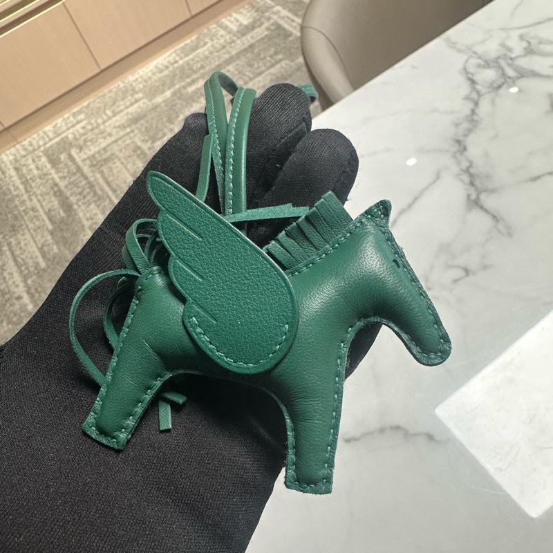 HERMES爱马仕 Rodeo Pegase 羊羔皮 挂件-5