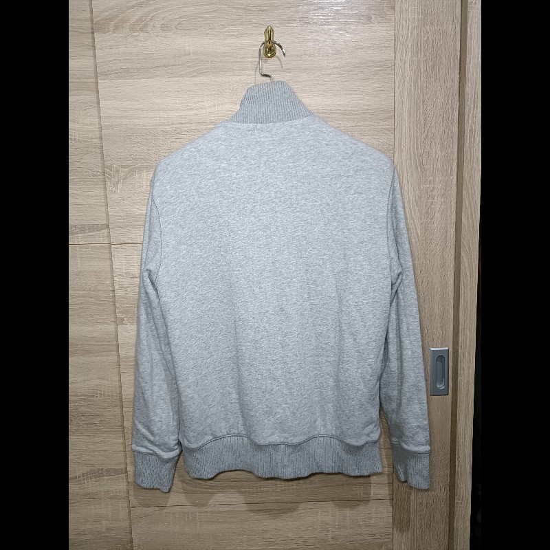 Burberry Black Label 灰色 戰馬 立領 刷毛外套 3號-1