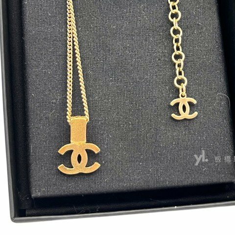 Chanel項鍊 金色雙C coco crush花紋項鍊