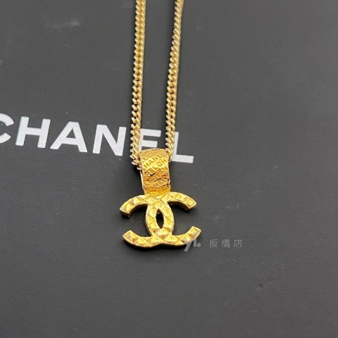 Chanel項鍊 金色雙C coco crush花紋項鍊-3