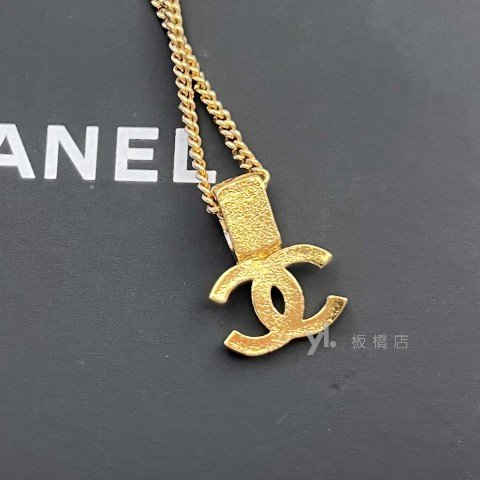 Chanel項鍊 金色雙C coco crush花紋項鍊-4
