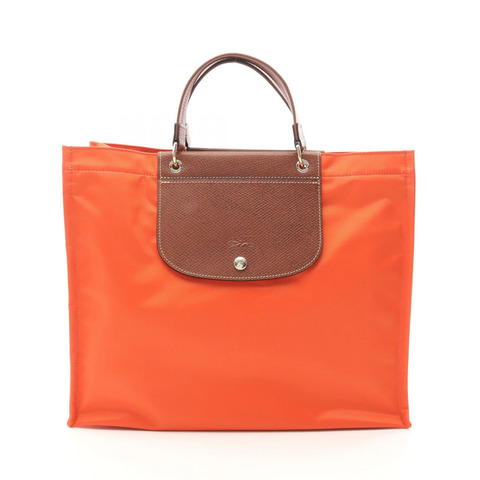 Longchamp Cabas Longchamp L 購物手提包 HGH744 尼龍皮革 橙色 全新