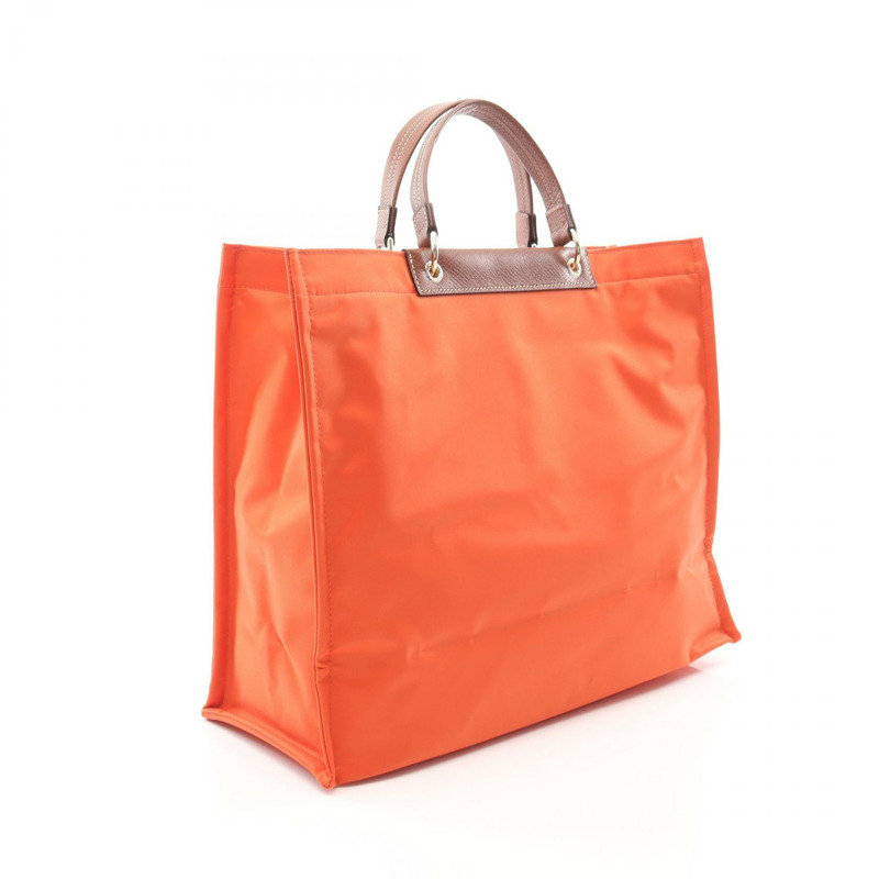 Longchamp Cabas Longchamp L 購物手提包 HGH744 尼龍皮革 橙色 全新-1