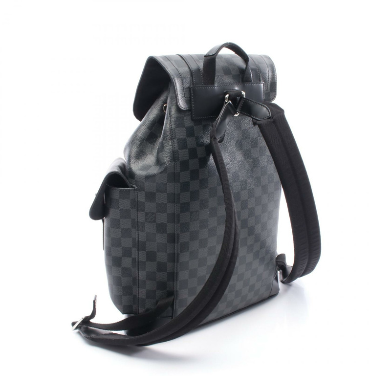 路易威登 Christopher PM 雙肩包 N41379 Damier Graphite 二手男款-1