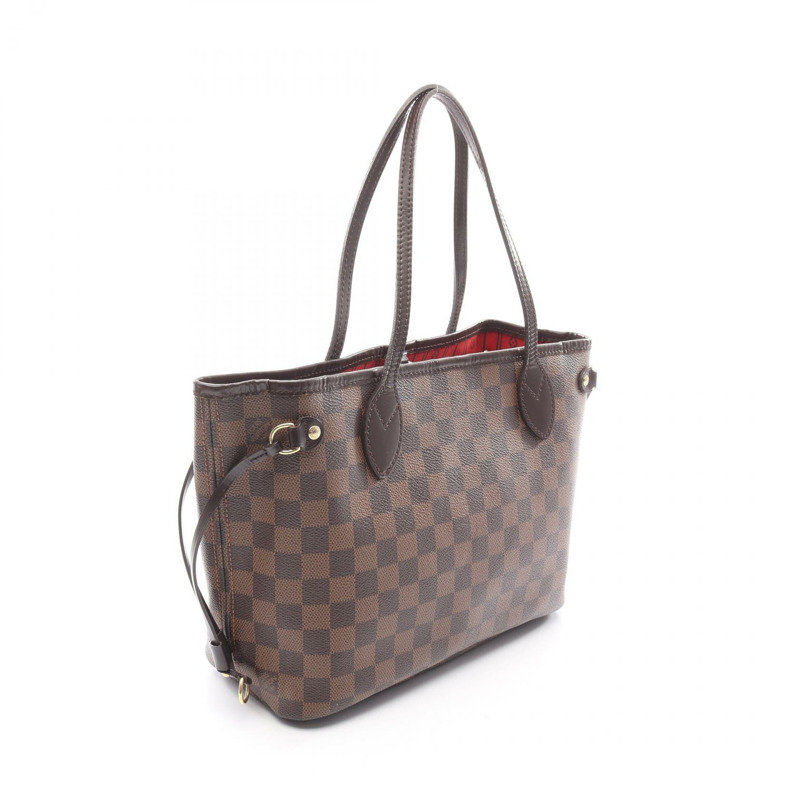 路易威登 Neverfull PM 手提包 N51109 Damier Ebene 皮革二手-1