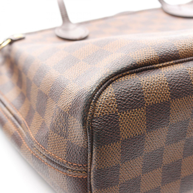 路易威登 Neverfull PM 手提包 N51109 Damier Ebene 皮革二手-10