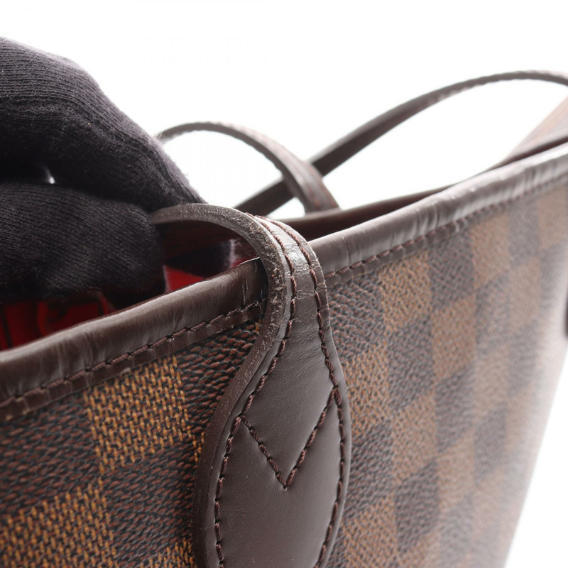 路易威登 Neverfull PM 手提包 N51109 Damier Ebene 皮革二手-14