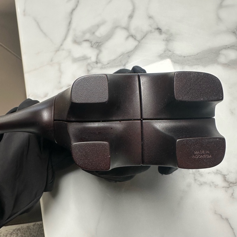 HERMES爱马仕 Lao 积木拼图纸镇 桌面 13cm 摆件 乌木棕色-6