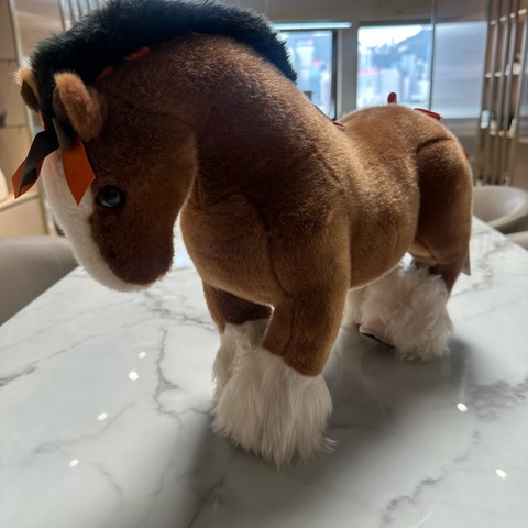 HERMES爱马仕  赫米毛绒马摆件 摆件 棕色