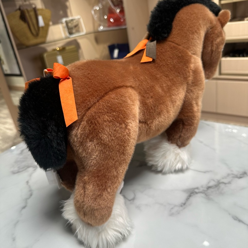 HERMES爱马仕 赫米毛绒马摆件 摆件 棕色-4