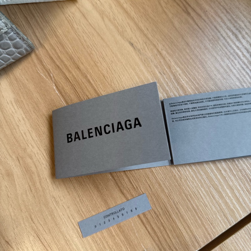 Balenciaga巴黎世家灰色鱷魚壓紋沙漏包小號-23