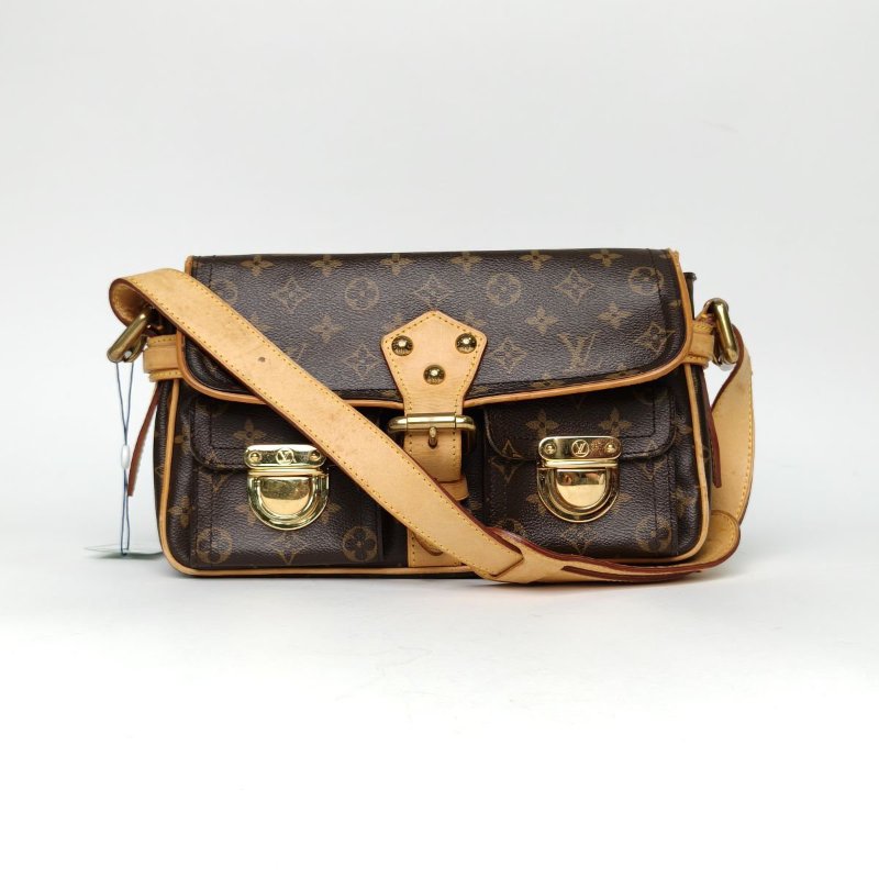 LOUIS VUITTON 老花PVC2005中古曼哈頓單肩包肩背包-0