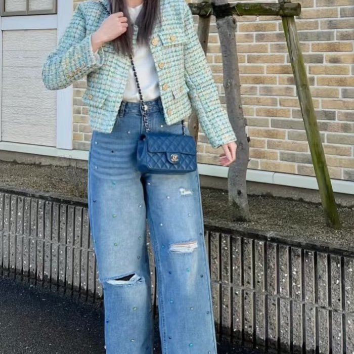 CHANEL 經典口蓋包 Mini CF20 - 寶藍金24開-7