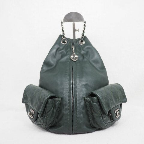 CHANEL 軍綠色兩用背囊
