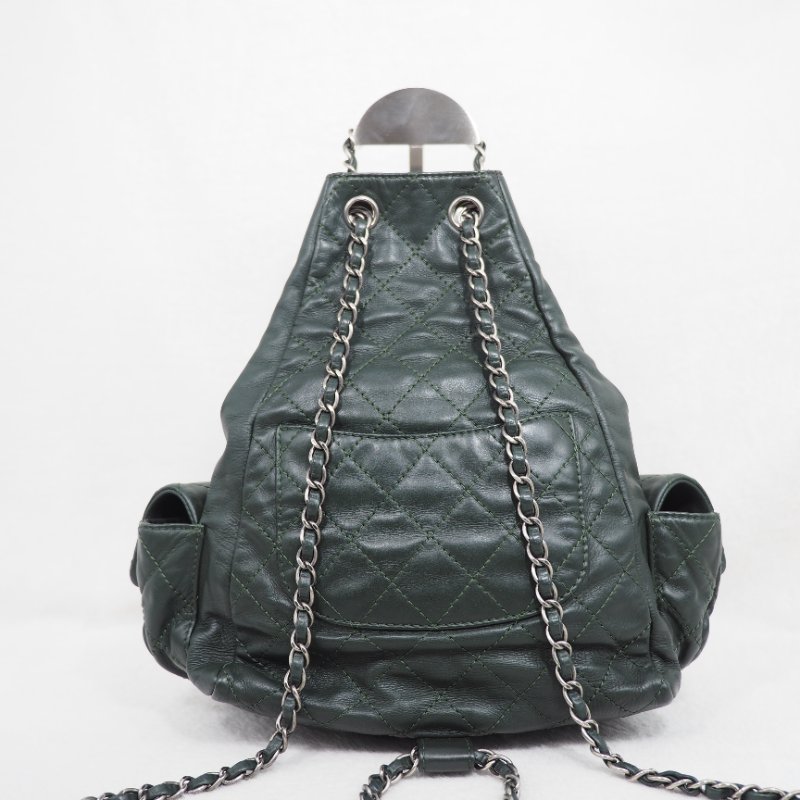 CHANEL 軍綠色兩用背囊-1