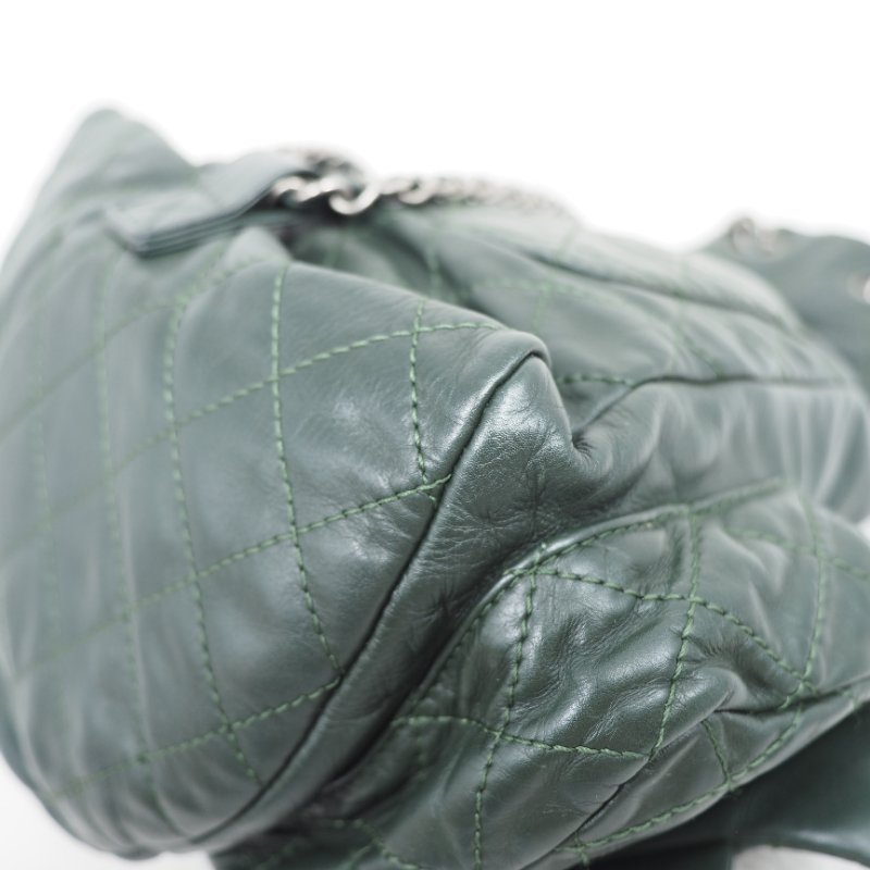 CHANEL 軍綠色兩用背囊-9