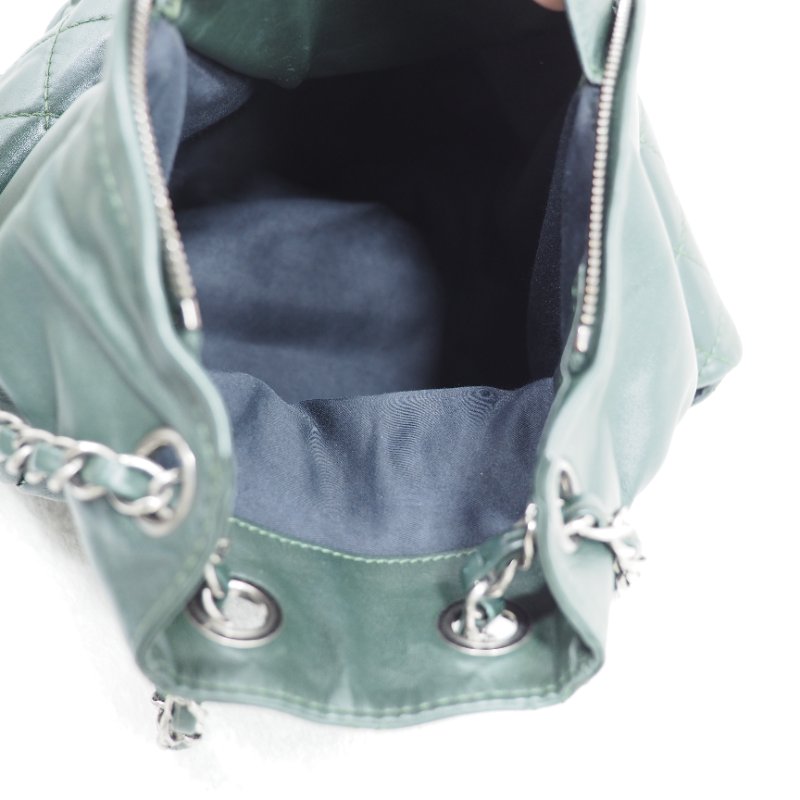 CHANEL 軍綠色兩用背囊-11