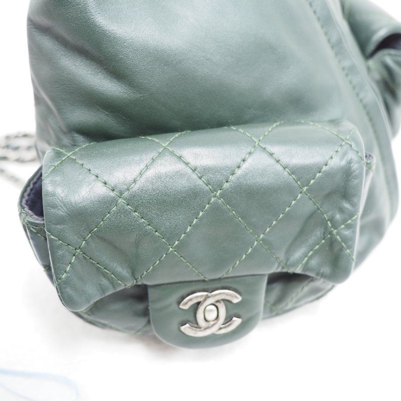 CHANEL 軍綠色兩用背囊-14