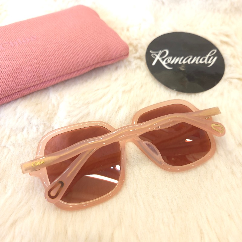 Chloe 膠框太陽眼鏡 粉-1