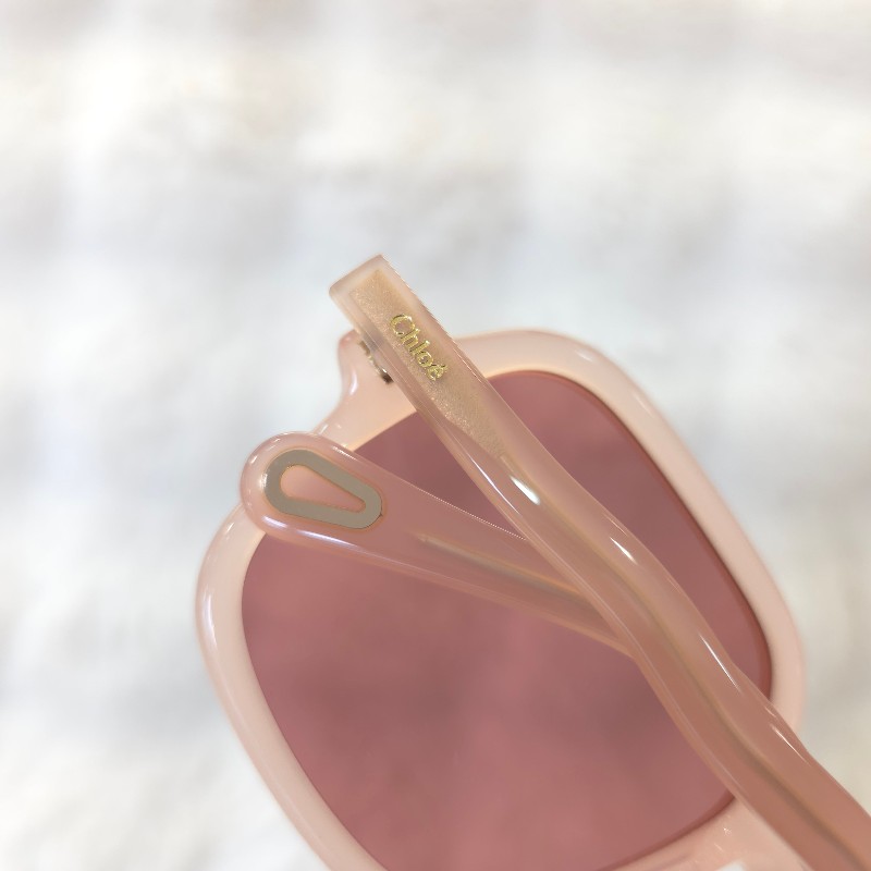 Chloe 膠框太陽眼鏡 粉-4