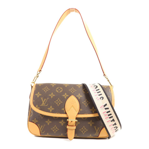 LOUIS VUITTON Monogram Diane金扣手挽肩背兩用袋