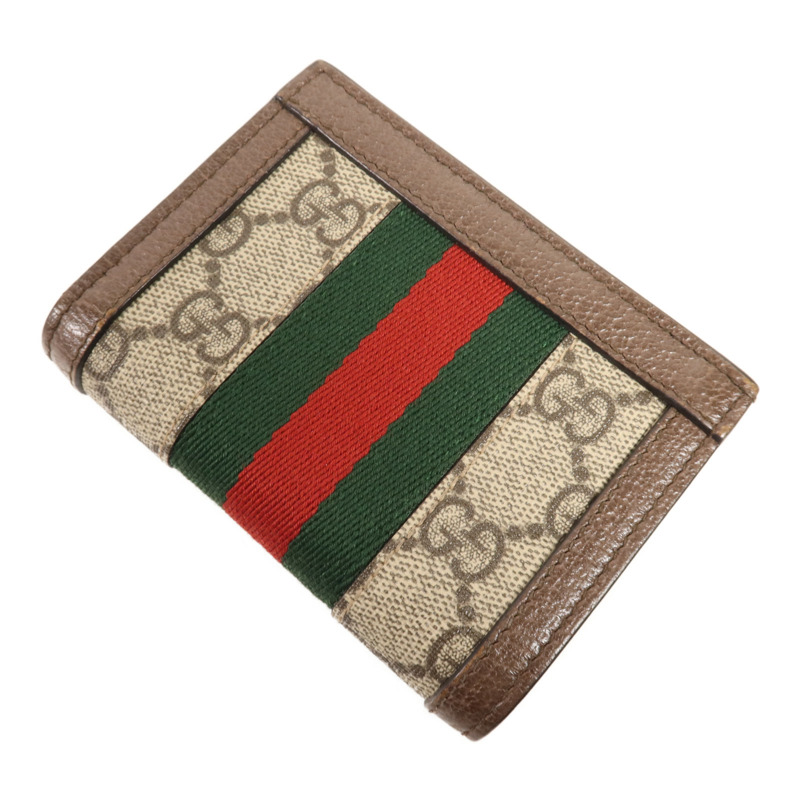 GUCCI 塗層帆布Ophidia GG Wallet金扣錢包-3