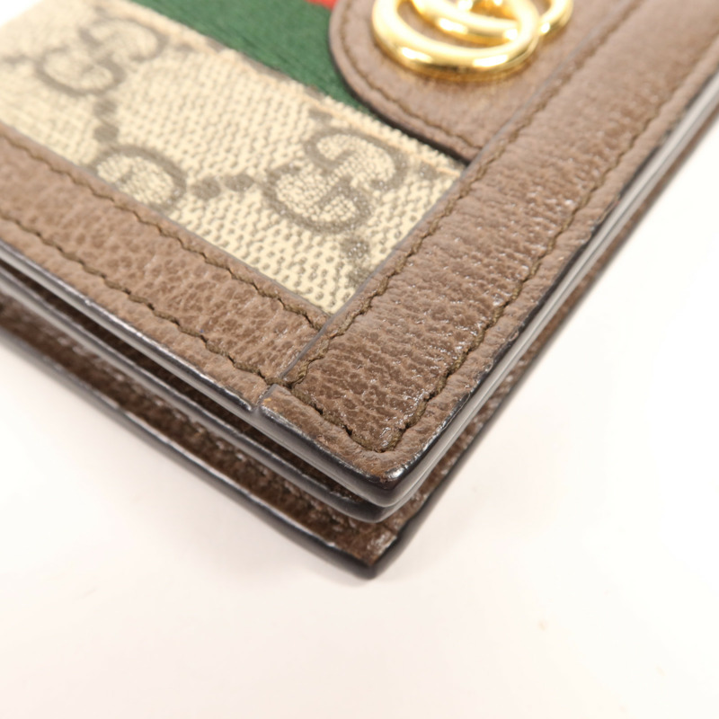 GUCCI 塗層帆布Ophidia GG Wallet金扣錢包-8