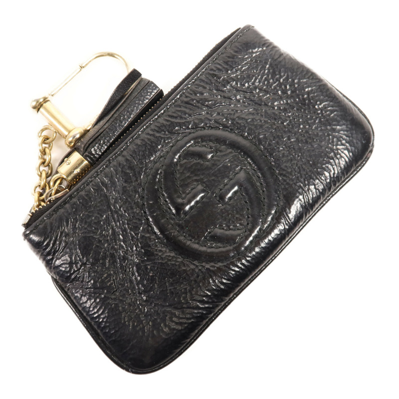 GUCCI 牛皮皮革Key Case金扣鑰匙包-2