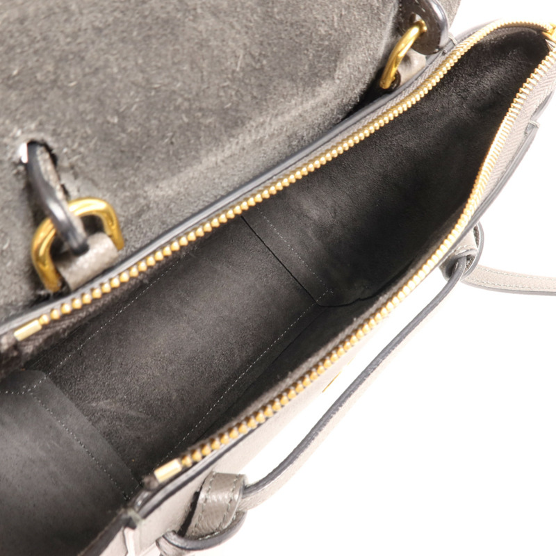 CELINE 牛皮皮革Nano Belt Bag金扣手挽肩背兩用袋-9