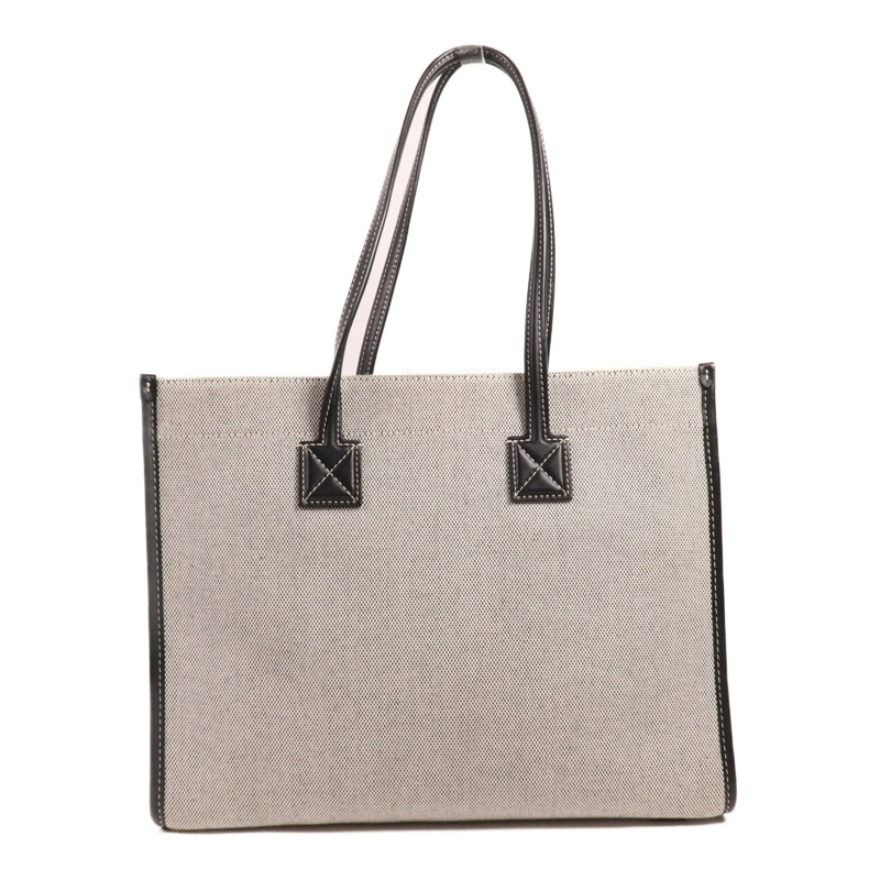 BURBERRY 帆布/皮革Freya Tote金扣肩背袋-1