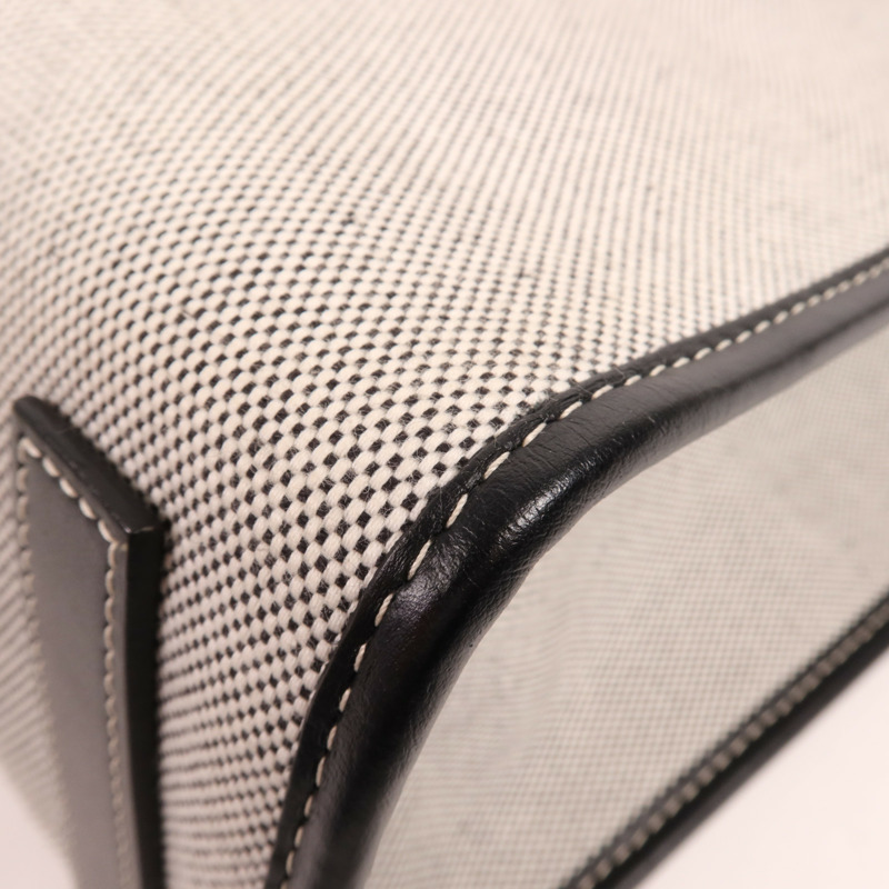 BURBERRY 帆布/皮革Freya Tote金扣肩背袋-7