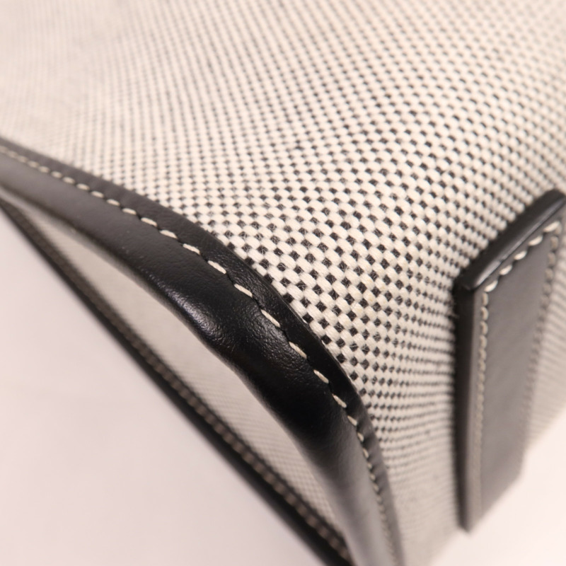 BURBERRY 帆布/皮革Freya Tote金扣肩背袋-8