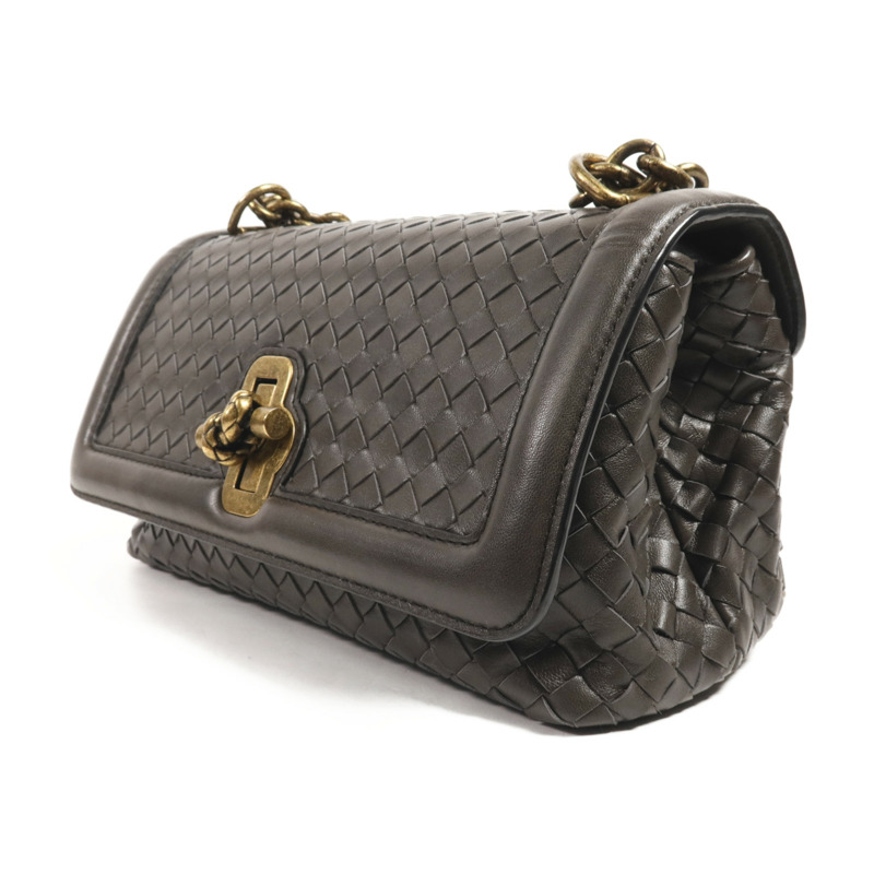 BOTTEGA VENETA 羊皮皮革Knot Bag金扣肩背袋-2