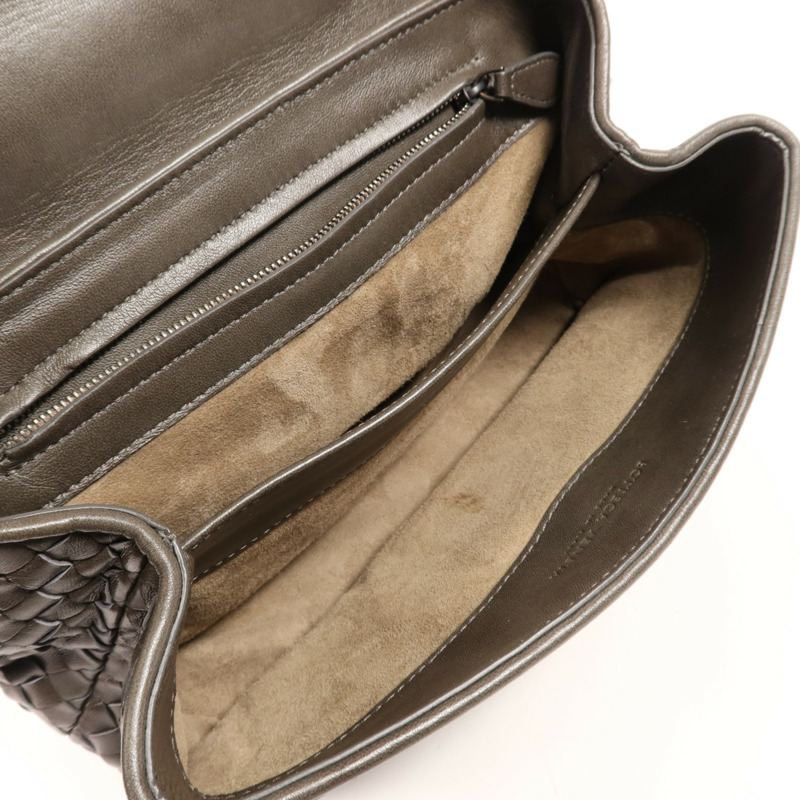 BOTTEGA VENETA 羊皮皮革Knot Bag金扣肩背袋-9