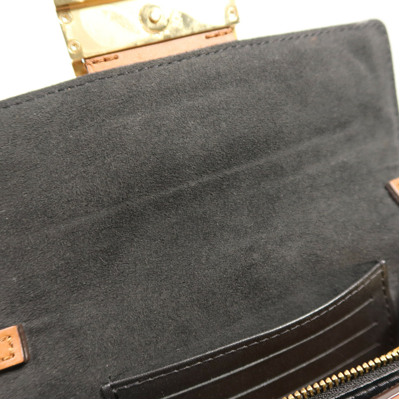 LOUIS VUITTON Monogram Reverse Dauphine金扣肩背袋-12