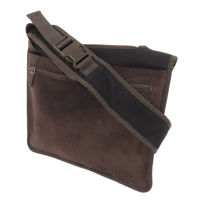 Miu Miu 麂皮皮革Shoulder Bag肩背袋-2