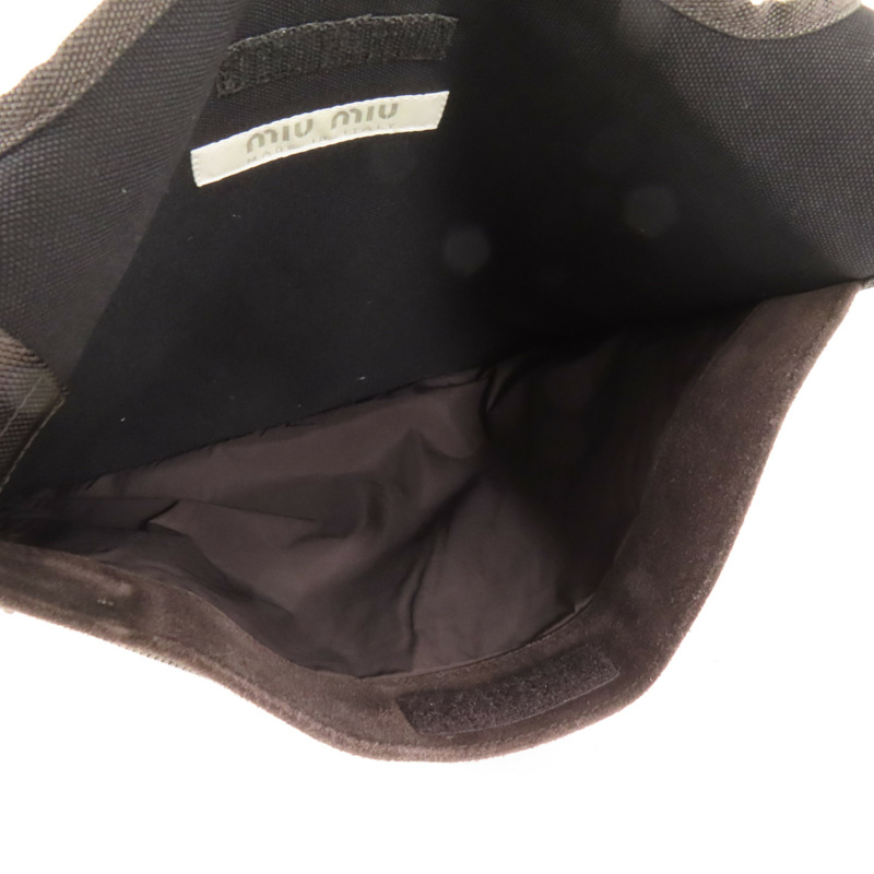 Miu Miu 麂皮皮革Shoulder Bag肩背袋-4