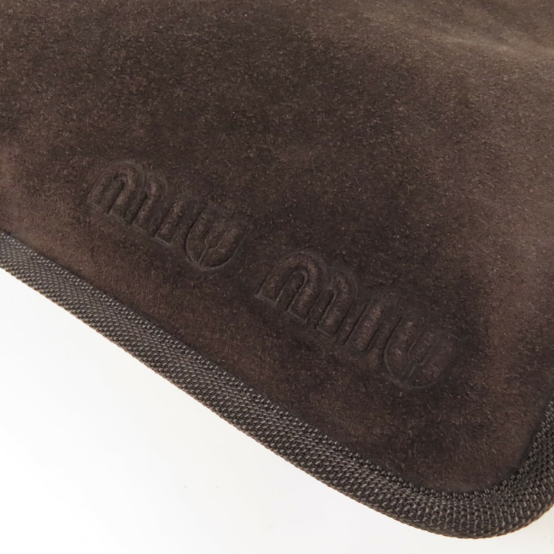 Miu Miu 麂皮皮革Shoulder Bag肩背袋-8