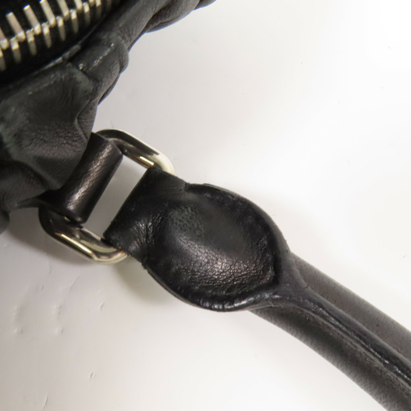 PRADA 羊皮皮革2 Way Shoulder銀扣扣手挽肩背兩用袋-15