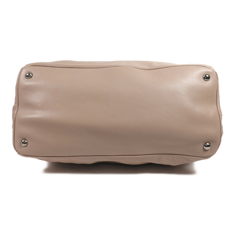 PRADA 牛皮皮革2 Way Shoulder銀扣手挽肩背兩用袋-3