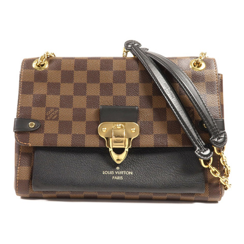 LOUIS VUITTON Damier Vavin PM金扣鏈帶肩背袋