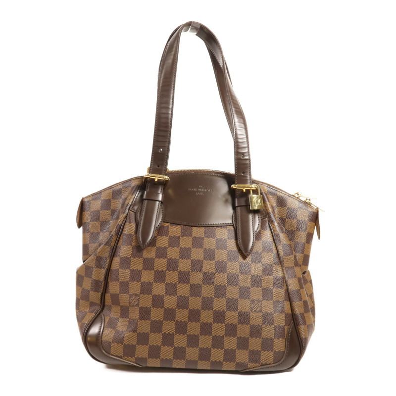 LOUIS VUITTON Damier Verona MM金扣肩背袋-0